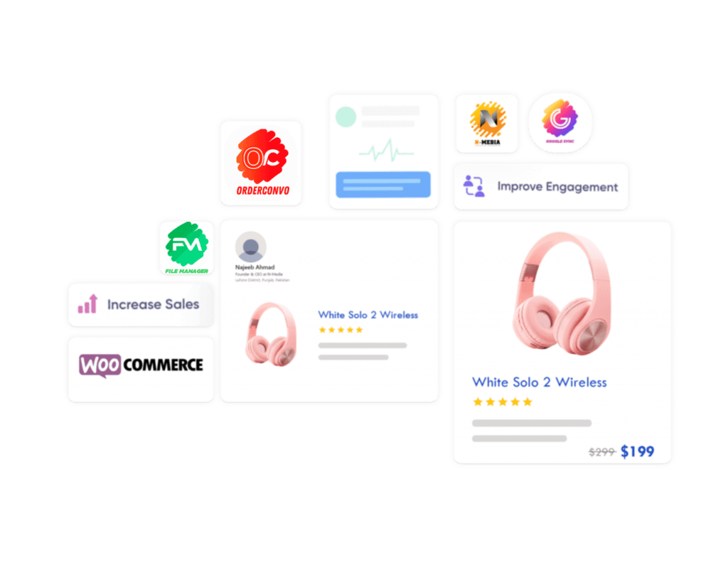 N-Media WordPress and web development services illustration